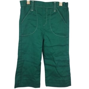 Vntg 70s Green Kids Pants. Single Stich. Rare. 4T. #0209